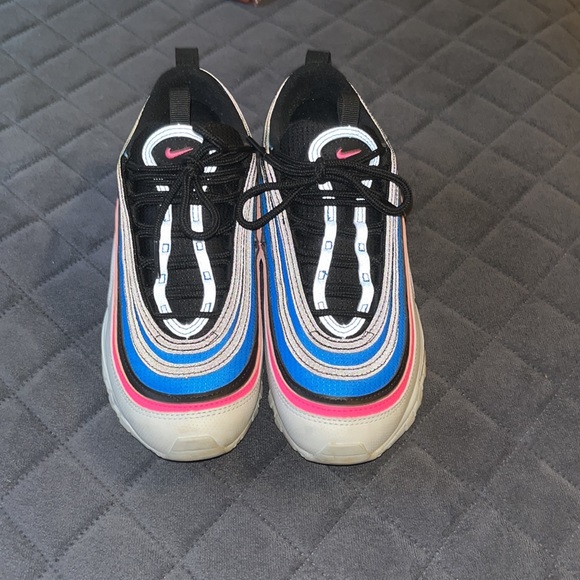 Nike Air Max 97 Platinum Blue/Pink Burst - Picture 4 of 6